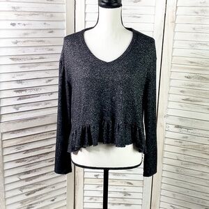 OLIVIA RAE | Lightweight Peplum Soft Sweater Small